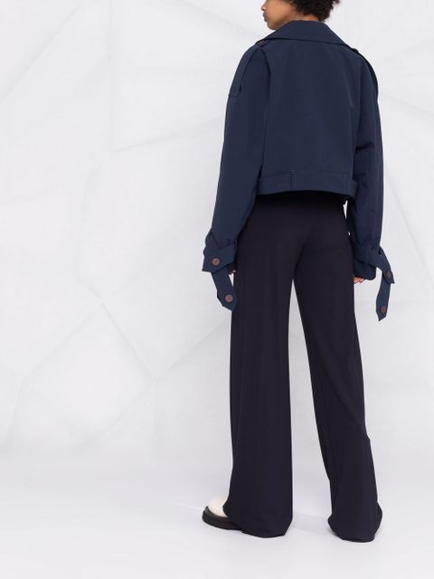 Acne Studios cropped trench jacket - Blue