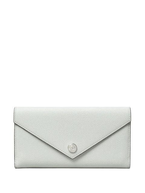 Tory Burch pebbled-leather envelope wallet - Grey - zdjęcie produktu nr 1