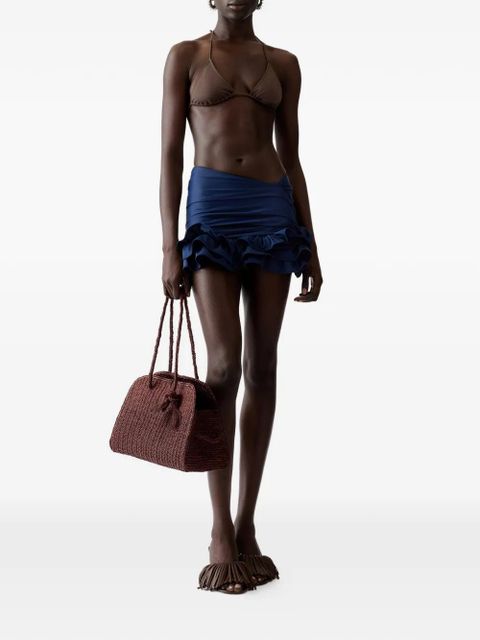 Jacquemus The Triangle halterneck bikini top - Brown - zdjęcie produktu nr 2