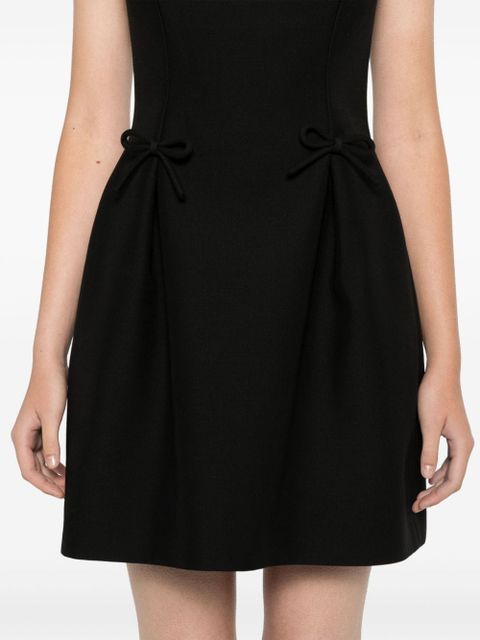 Valentino Garavani bow-detailing strapless minidress - Black