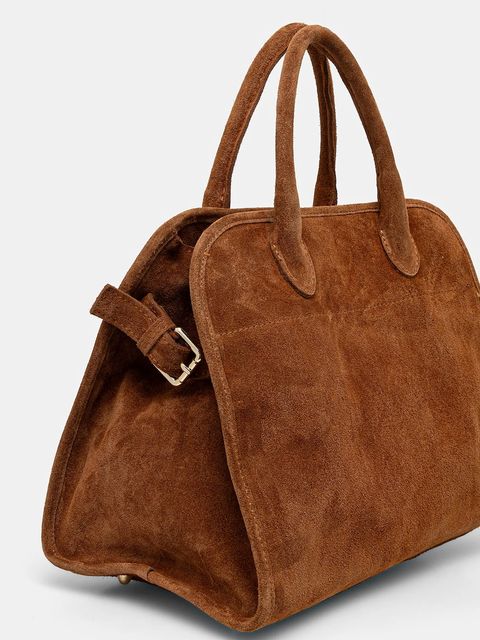 Answear.LAB torebka zamszowa kolor brązowy - zdjęcie produktu nr 2