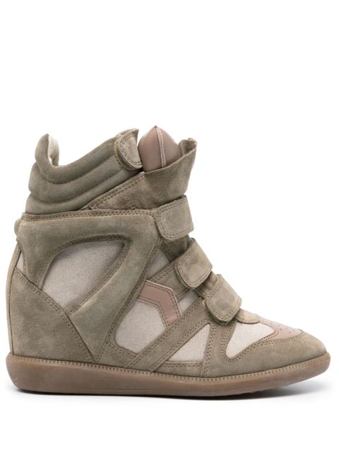 ISABEL MARANT 50mm Bekett suede sneakers - Neutrals - zdjęcie produktu nr 1