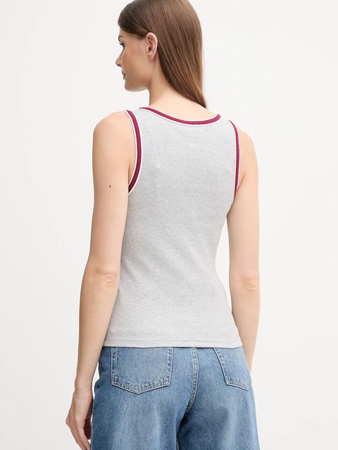 Calvin Klein Jeans top kolor szary LV047D200G