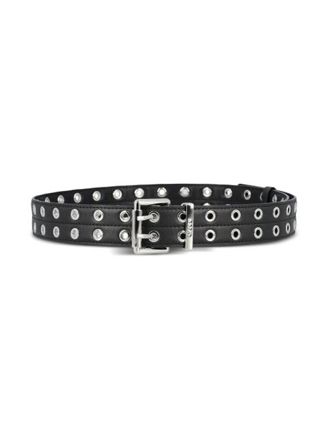 GANNI Double eyelet belt - Black - zdjęcie produktu nr 2