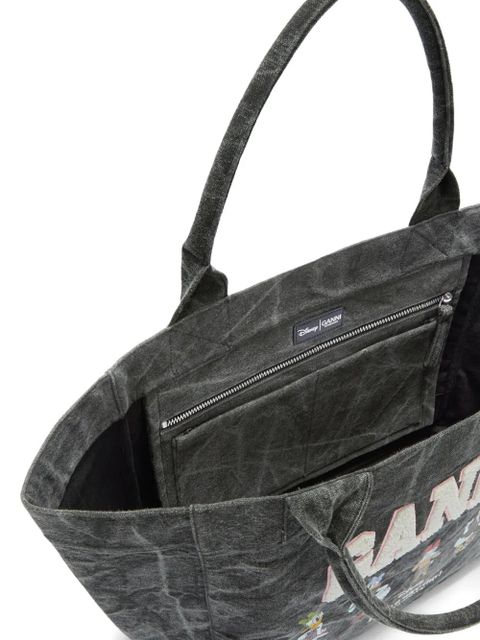 GANNI x Disney embroidered tote bag - Grey
