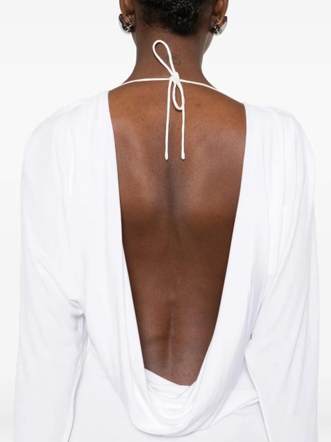 Christopher Esber Luna cowl draped dress - White