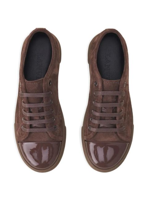 Lanvin toe cap lace-up sneakers - Brown - zdjęcie produktu nr 2