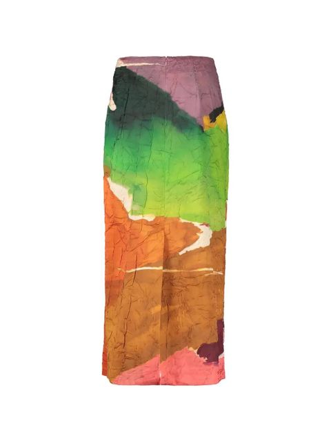 Ulla Johnson x Helen Frankenthaler Inez geometric midi skirt - Brown - zdjęcie produktu nr 2