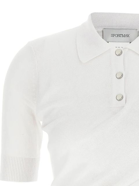 Sportmax Shaker polo top - White