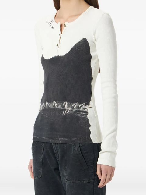 Blumarine printed jersey T-shirt - White