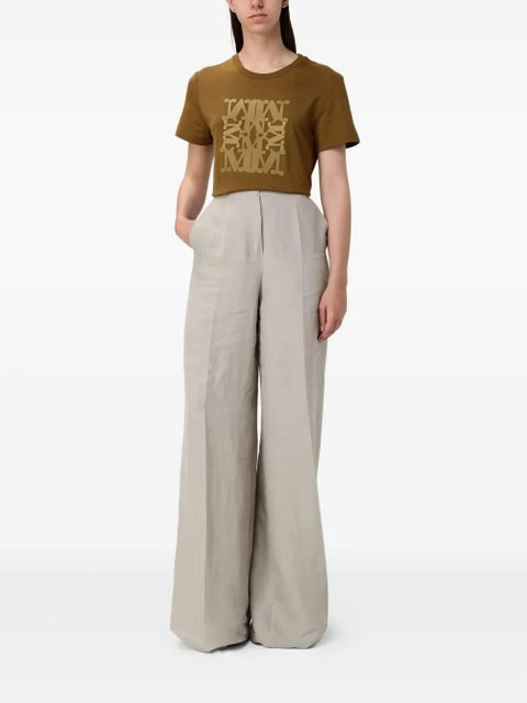 Max Mara embroidered-motif T-shirt - Neutrals - zdjęcie produktu nr 2