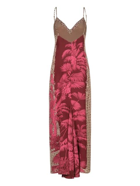 Johanna Ortiz Tropical Harmony printed maxi dress - Red