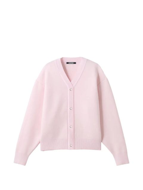 Jacquemus The Dopio V-neck cardigan - Pink - zdjęcie produktu nr 1