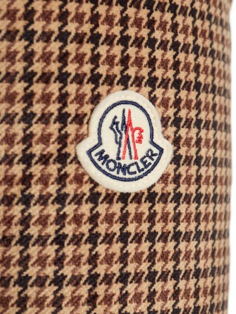 Moncler Quierzy houndstooth-pattern padded jacket - Brown