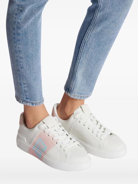 Balmain B-Court panelled sneakers - White