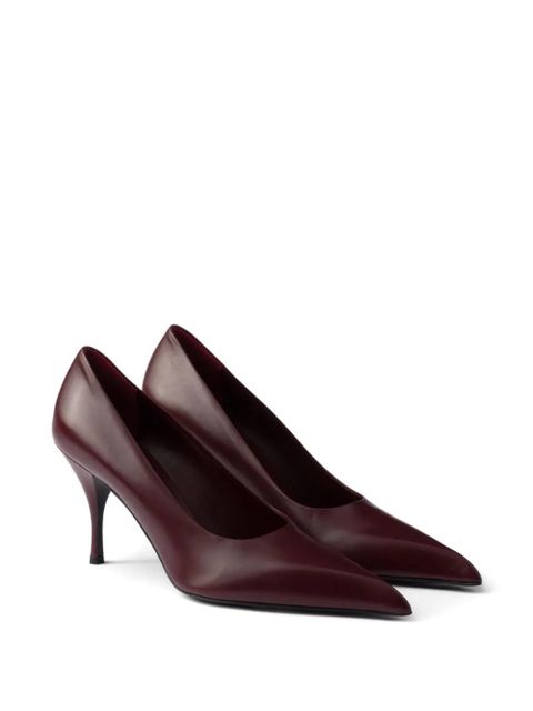 Prada 85mm leather pumps - Red