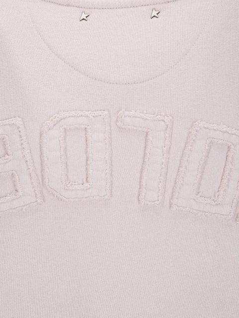 Golden Goose Boxi logo-patch sweatshirt - Pink