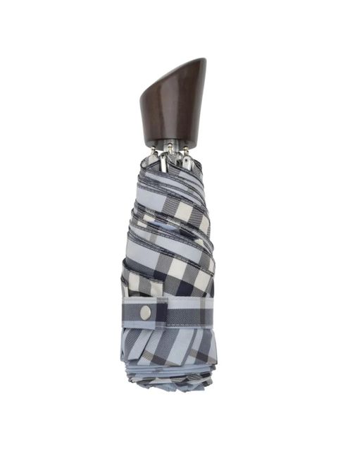 Burberry check folding umbrella - Blue - zdjęcie produktu nr 2