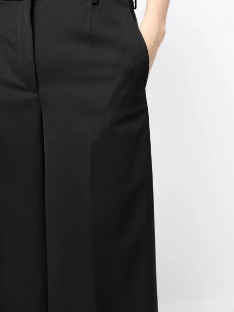 Versace high-waisted wide-leg trousers - Black