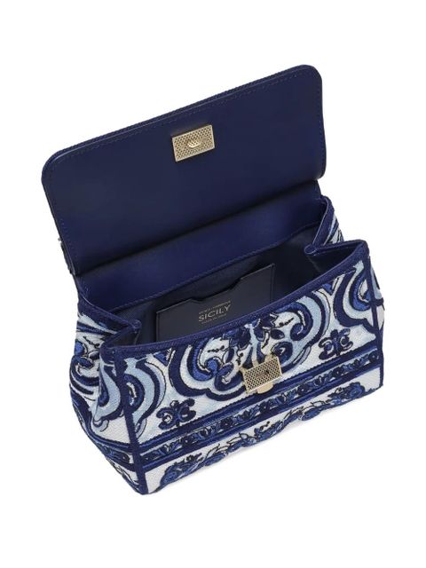 Dolce & Gabbana Medium Sicily tote bag - Blue