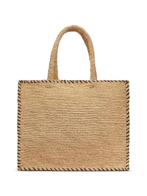 MC2 Saint Barth Collette raffia tote bag - Neutrals - zdjęcie produktu nr 2