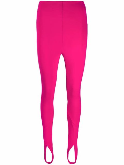The Attico Jamie cut-out stirrup leggings - Pink - zdjęcie produktu nr 1