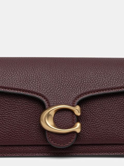 Coach torebka skórzana Tabby kolor bordowy CY201