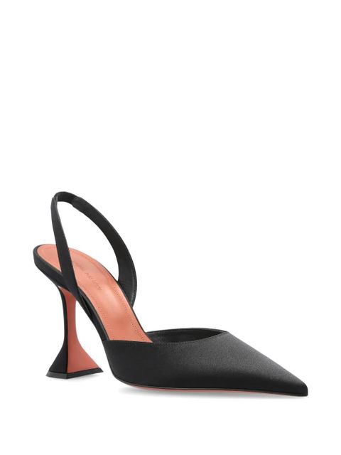 Amina Muaddi Holli slingback pointed pumps - Black - zdjęcie produktu nr 2