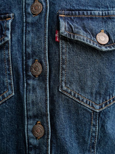 Levi's sukienka kolor niebieski mini rozkloszowana A7592