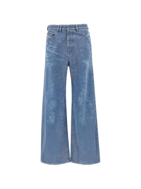 Diesel distressed-detail wide-leg jeans - Blue - zdjęcie produktu nr 1