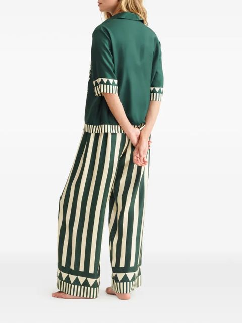 ERES Pacha striped-pattern trousers - Green