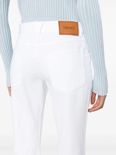 Versace Medusa '95 mid-rise flared jeans - White