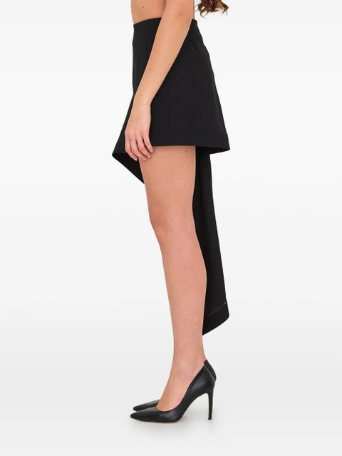 LOEWE draped-detail mini skirt - Black