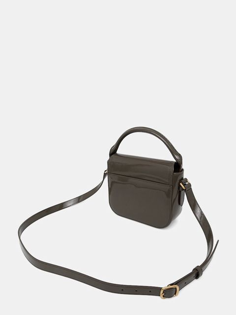 Bally torebka skórzana kolor zielony WAS02P