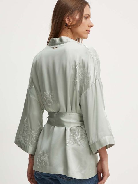 Sandro Ferrone narzutka kolor zielony niezapinana SFS150XBDISOTTA - zdjęcie produktu nr 2