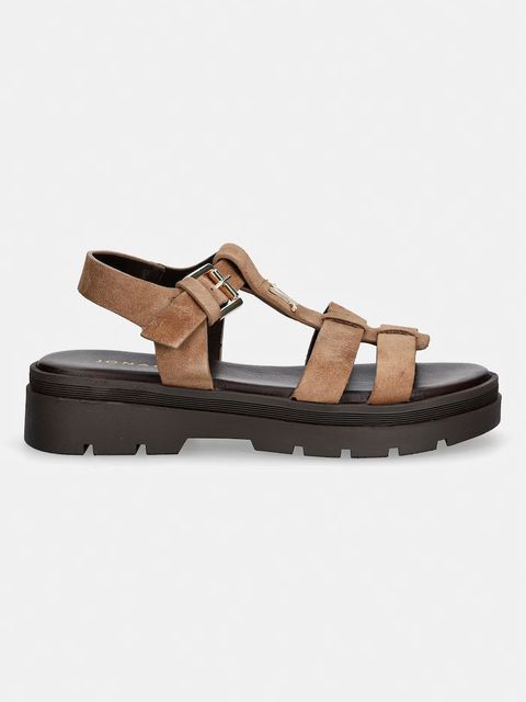 Jonak sandały na platformie damskie zamszowe LIVERPOOL CROUTE - zdjęcie produktu nr 1