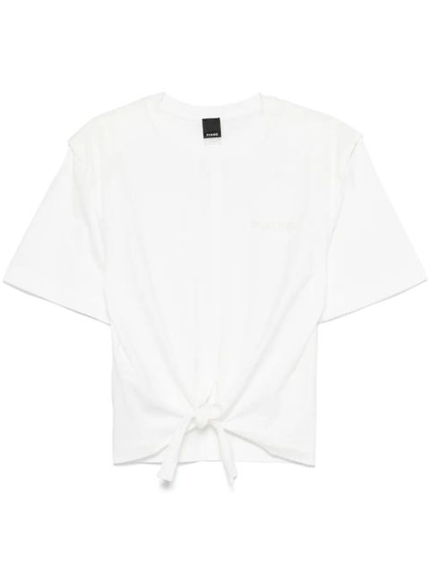 PINKO tied T-shirt - White - zdjęcie produktu nr 1