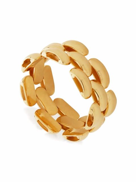 Monica Vinader Heirloom woven chain ring - Gold - zdjęcie produktu nr 2