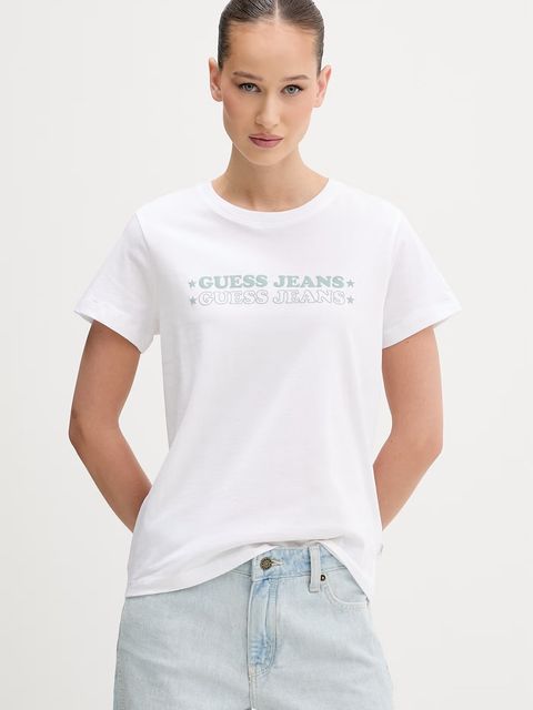 Guess Jeans t-shirt damski bawełniany - zdjęcie produktu nr 2
