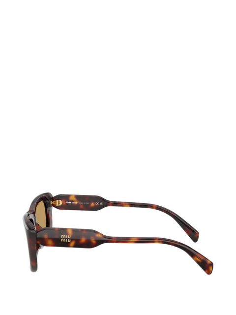 Miu Miu Eyewear rectangle-frame sunglasses - Brown