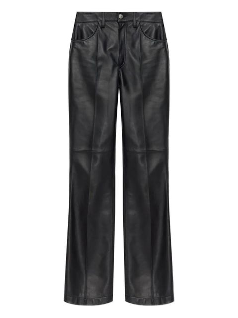 The Attico panelled leather trousers - Black - zdjęcie produktu nr 1