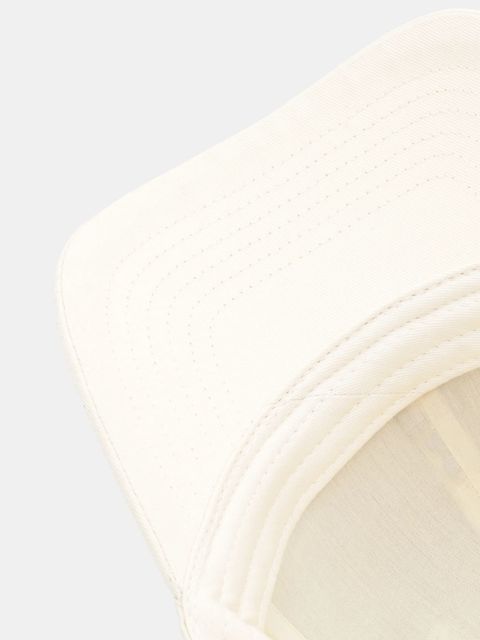 Patrizia Pepe czapka z daszkiem bawełniana kolor beżowy 8F0109 AB01