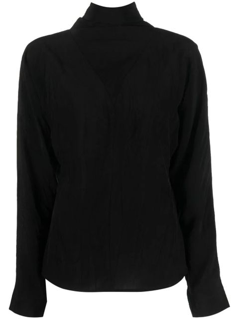 Róhe pussy-bow collar blouse - Black - zdjęcie produktu nr 1