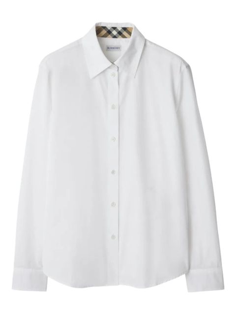 Burberry poplin cotton shirt - White - zdjęcie produktu nr 1
