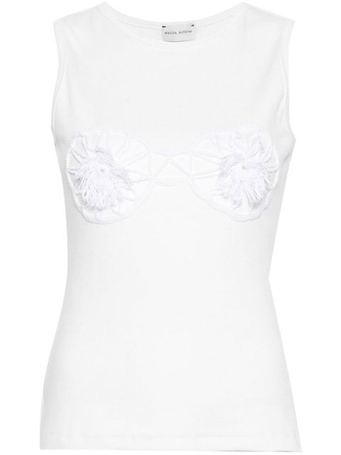 Magda Butrym crochet-bra tank top - Black - zdjęcie produktu nr 1