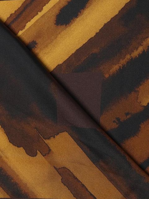 Max Mara striped-pattern silk scarf - Brown - zdjęcie produktu nr 2