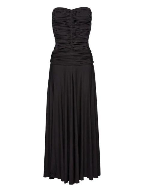 Magda Butrym strapless ruched dress - Grey - zdjęcie produktu nr 1