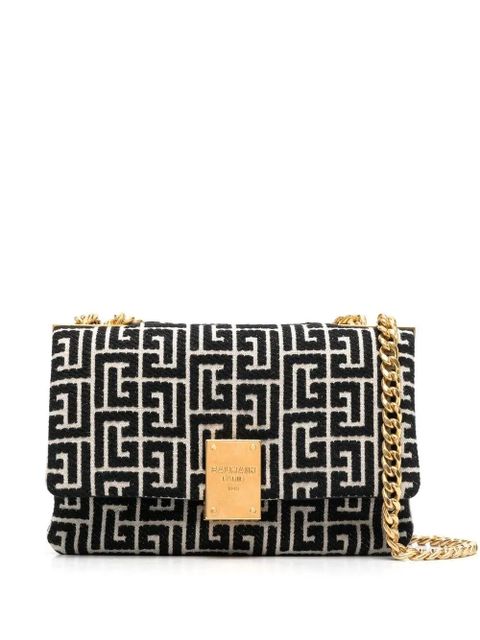Balmain small 1945 Soft crossbody bag - Black - zdjęcie produktu nr 1