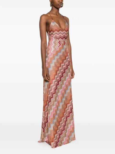 Missoni sleeveless maxi dress - Brown