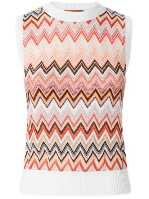 Missoni zigzag-pattern tank top - Pink - zdjęcie produktu nr 1